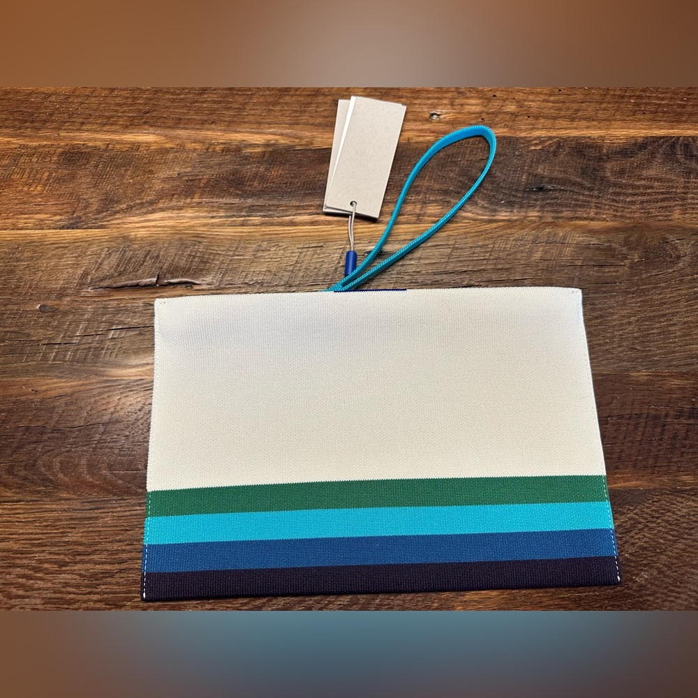 Rothy’s candy stripe essential pouch